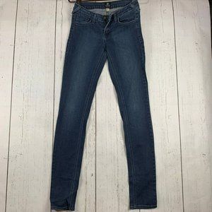 Just‎ Black 27 Regular Fit Faded Low Rise Blue Jeans Pants Denim Women
